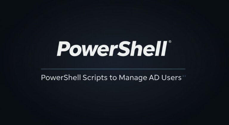 PowerShell Scripts to Manage AD Users